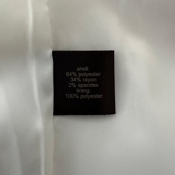 The Limited Off-White & Black Tuxedo Blazer, Size Medium - Picture 3 of 5